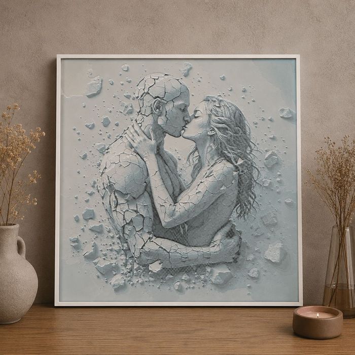 Картина 3D 25x25см статуетка декорация