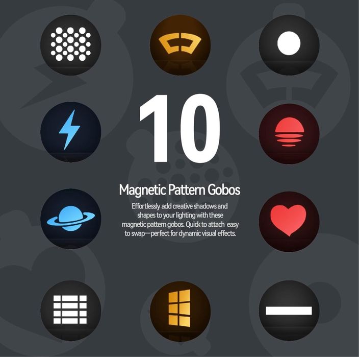 PHOTOOLEX Led 10W RGB Spotlight — Фонарь Flashlight