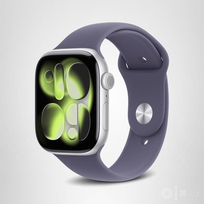 Apple watch bor yengi 11/46 silver garantiya bor 1yil