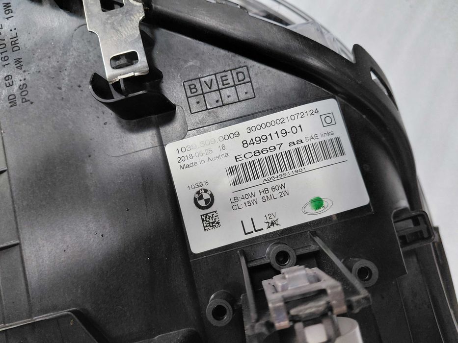 8499119 Ляв Фар Full LED BMW 5 530 G30 G31 M5 2017- USA