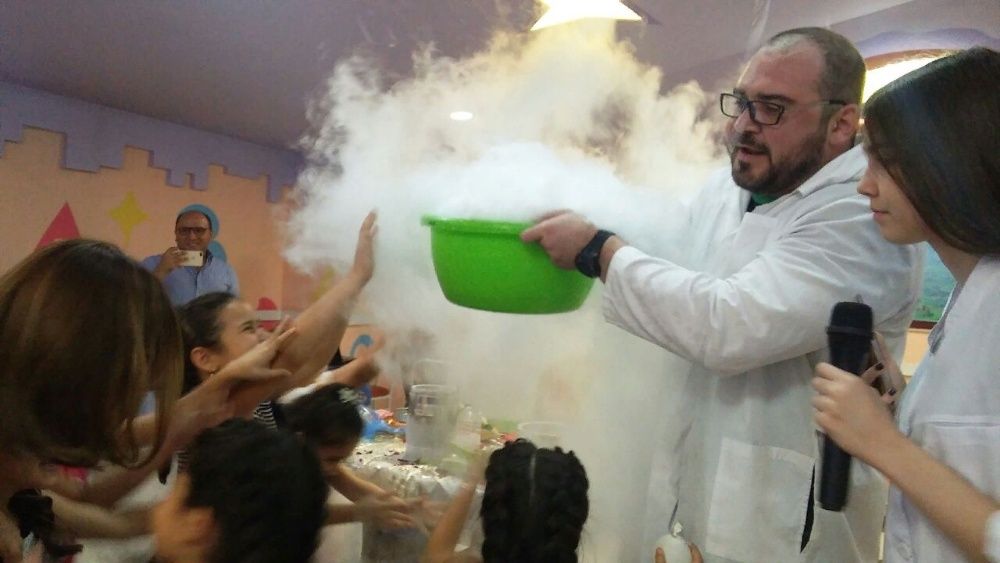 Крио шоу с жидким азотом