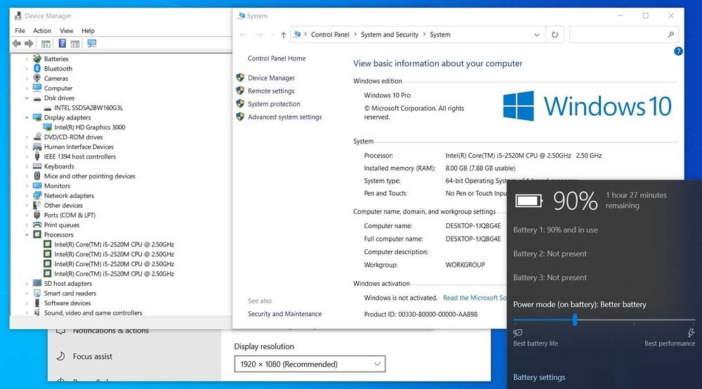 Laptop Dell E6530 15.6" Full HD, i5-2520M, 8 GB RAM, SSD 160 GB
