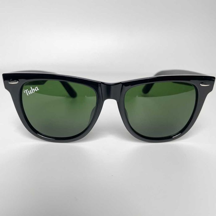 Солнцезащитные поляризационные зеленые квадратные очки wayfarerLarge