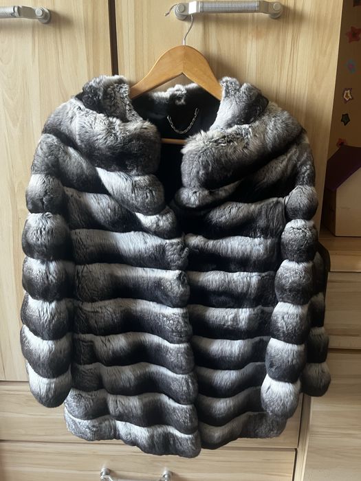 Шуба из натуральной шиншиллы