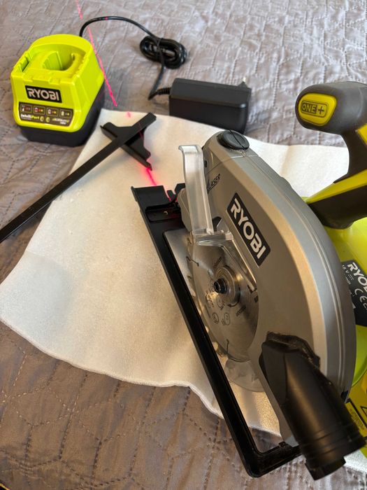 Акумулаторен циркуляр RYOBI + 4.0Ah батерия и зарядно в гаранция