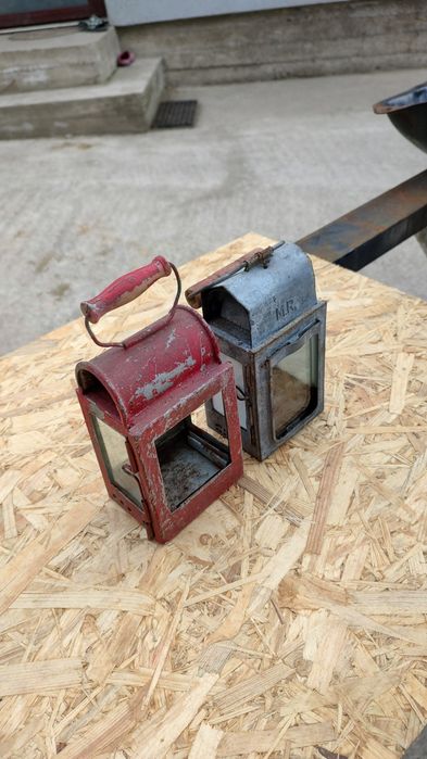 Lampa felinar antica de cale ferată