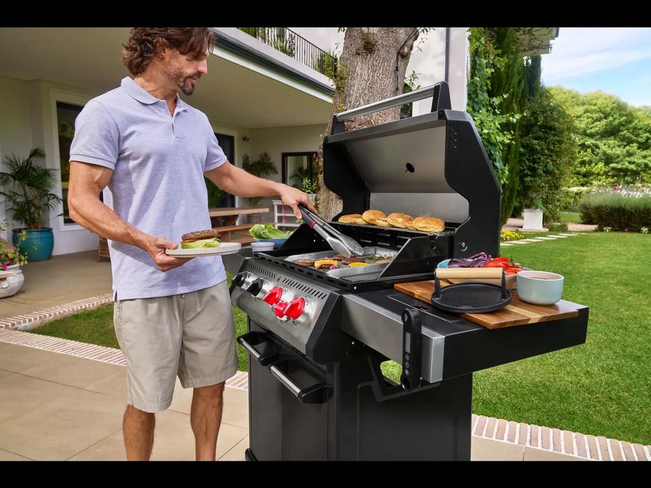 Gratar gradina pe gaz Lidl Grillmeister 4+1 arzatoare - NOU SIGILAT