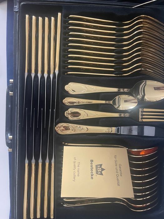 Позлатени прибори Солинген SBS23/24k твърда позлата