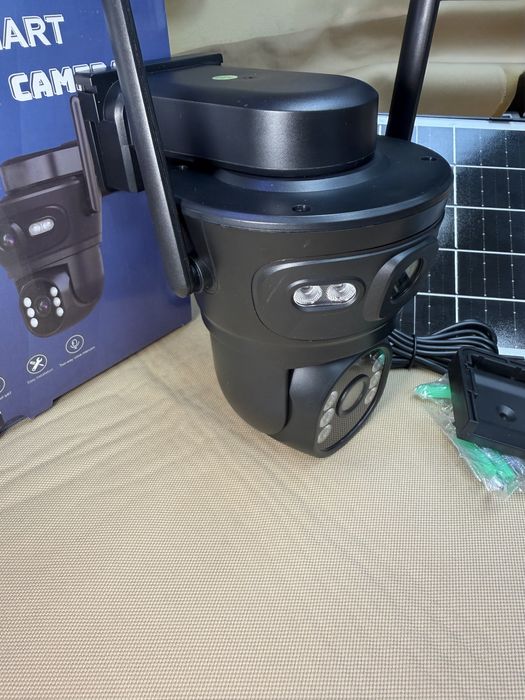 WiFi Соларна Двойна Камера LYLU  12 mpx 2026 последен модел безжична