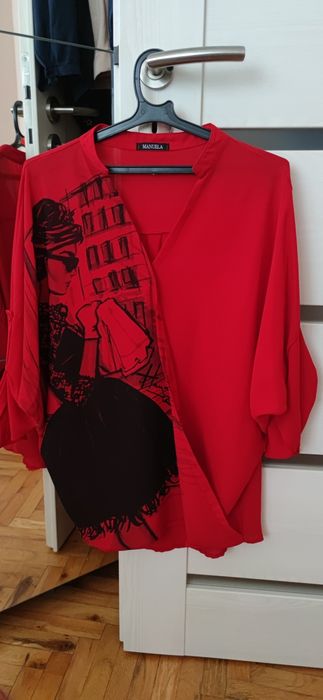 Тъмно червена блуза Manuela