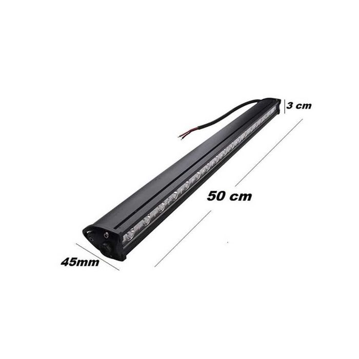 Едноредов SLIM 54W LED бар за осветление с 18 диода, 12/24V - 50 см.