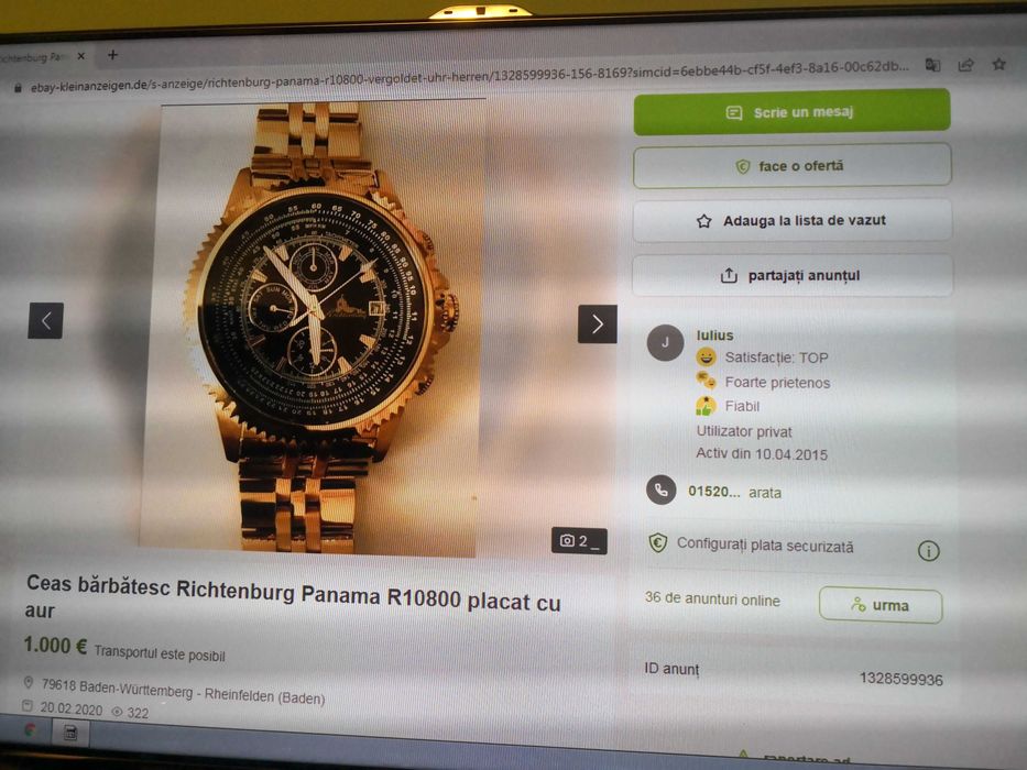 ceas barbatesc de lux