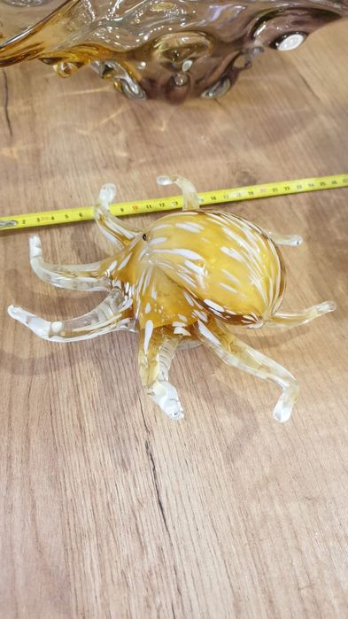 Осьминог чешское стекло