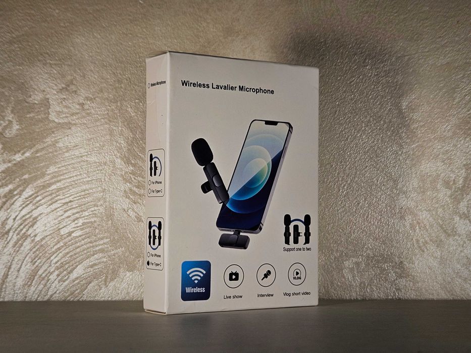 Set 2 Microfoane Wireless Lavaliere Cu USB-C