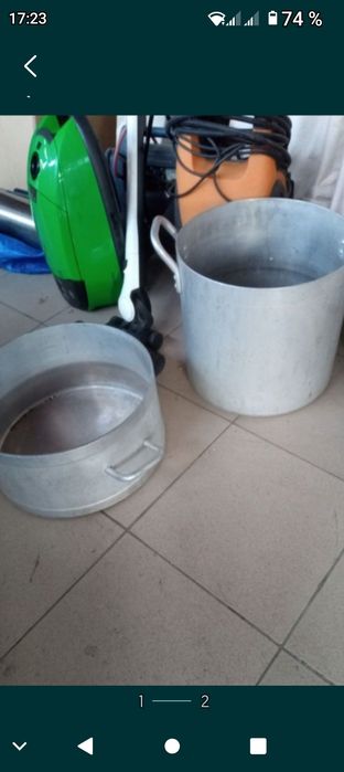 vând oală, cazan .inox, aluminiu alimentar