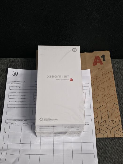 ЗАПЕЧАТАН 512GB Xiaomi 15T + Photo Printer S1 A1 Гаранция 2027 Black