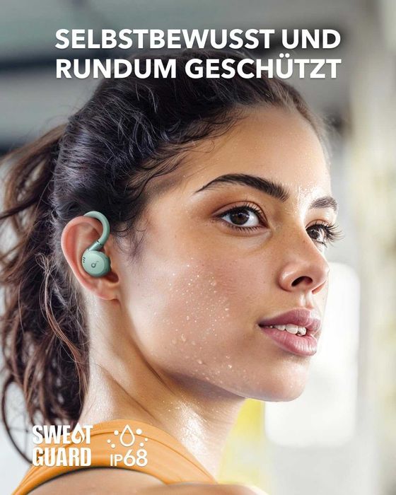 Безжични слушалки Anker Sport X20,Noise Cancellation, Deep Bass, Зелени