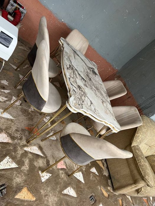 6 kishilik stol stul