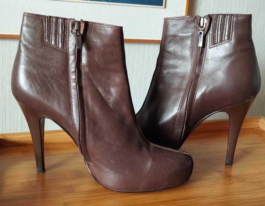 Дамски боти от естествена кожа, размер 39