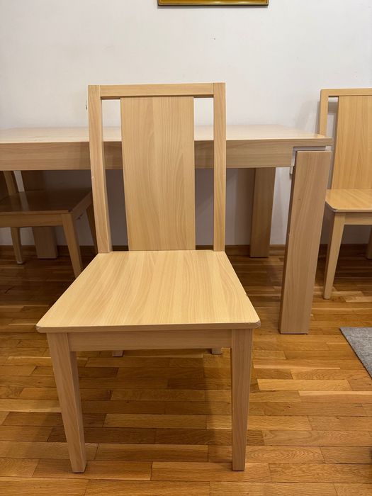 Маса за хранене, с 6 стола