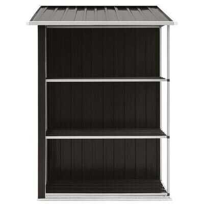 Дворна барака със стелаж, в 3 Цвята , 205x130x183 см, желязо