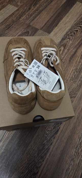 Pantofi sport Reserved,piele ,mar.36,noi,cu eticheta,maro