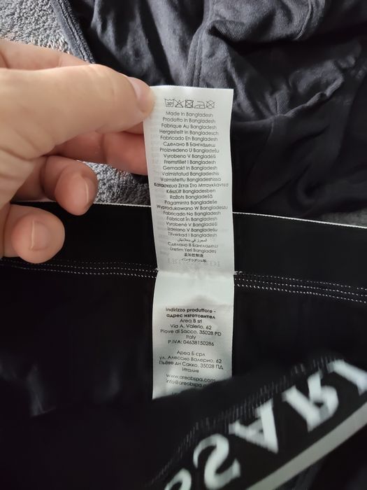 Trussardi set 2 chiloti barbatesti negri cu banda alba mărimea M noi originali