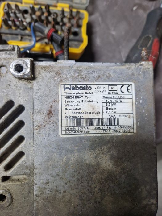 Webasto, thermo top b,c,e,d,4kw,5kw, top V