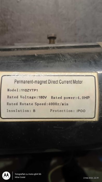 Motor banda alergat 4 HP 180V-4000 rpm