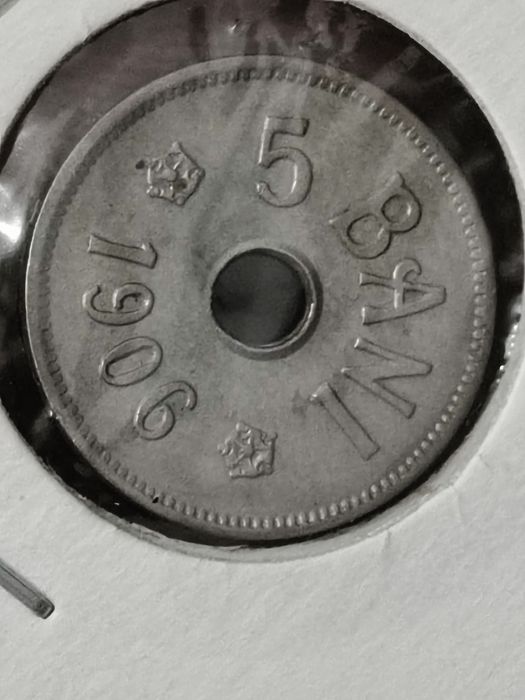 Moneda 5 Bani 1906 J