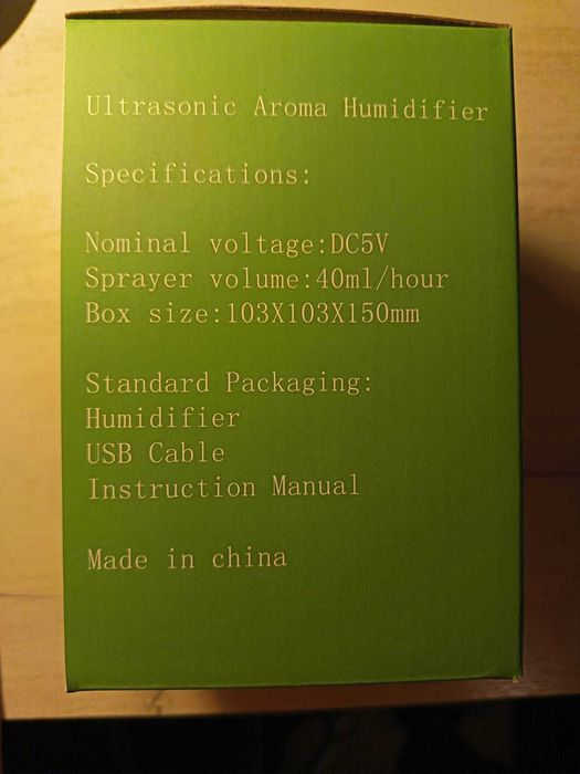 Umidificator cu aroma