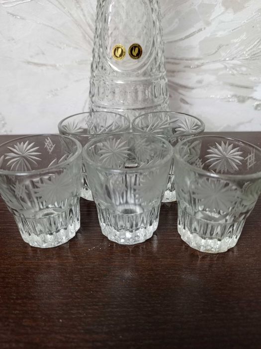 Хрустальные наборы. Графин+стопки