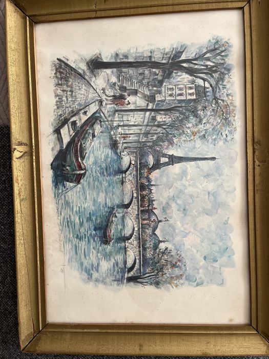 Картина графика пейзаж