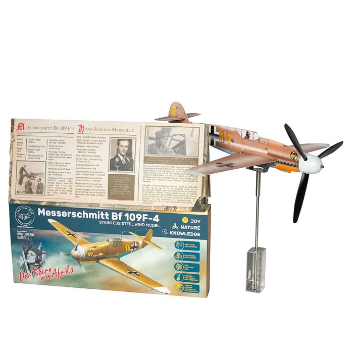 Месершмит Bf109 Инокс Ветропоказател с посоки и история, ръчна работа
