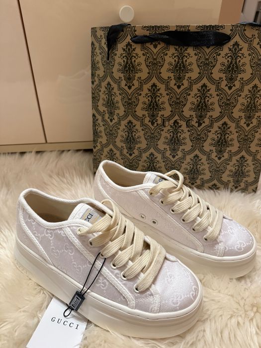 Gucci Tennis 1977 бели дамски обувки