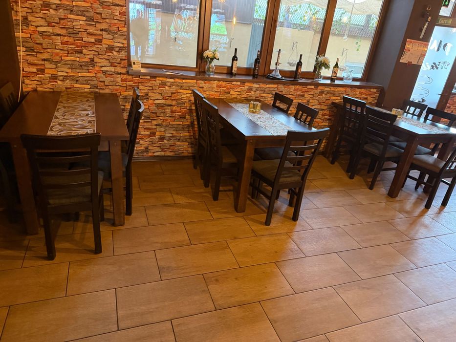 Set mobilier restaurant/ pizzerie/ cafenea, lemn esență tare fag