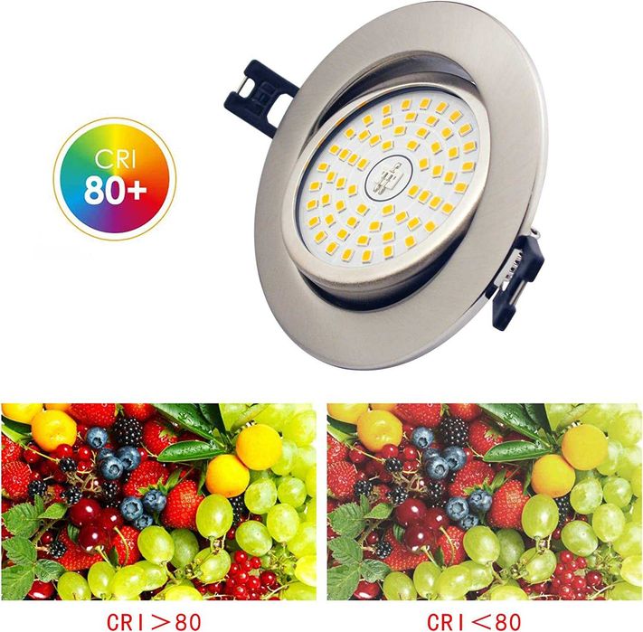 4 бтоя Вградена луна Led , ултра-плосък, топло бяло 3000K, IP44