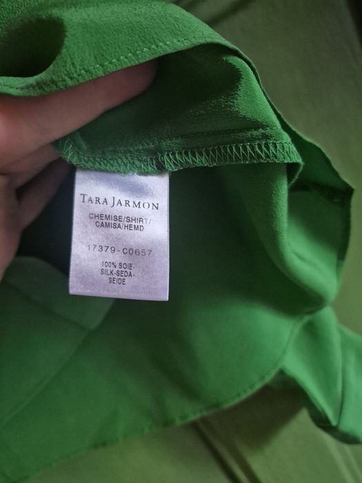 Зелена копринена риза, 36 размер