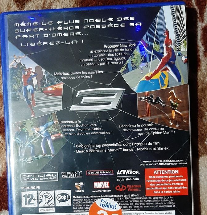 Vând Spider Man 3 în stare bună ps2 PlayStation 2