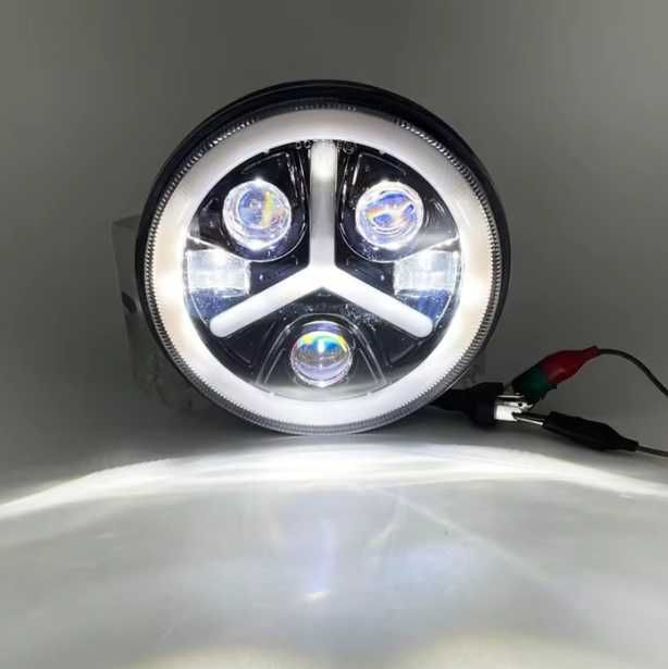 LED фар 12V-24V къси/дълги 7000lm за АТВ джип мотоциклет