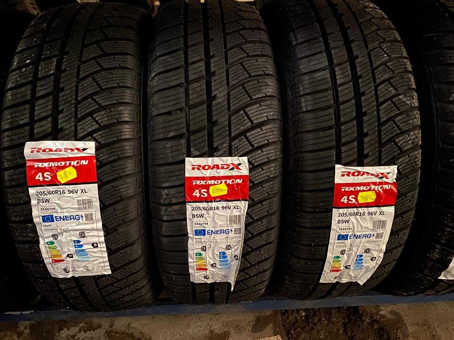 Anvelope noi de RoadX - 205/60/16 AllSeason M+S