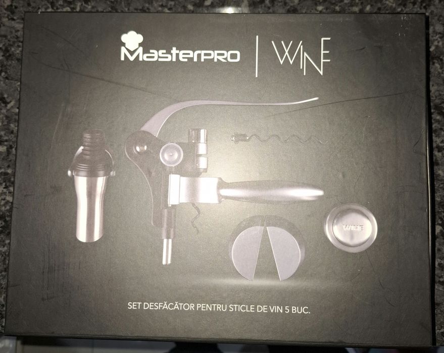 Vand set desfacator pentru sticle de vin
