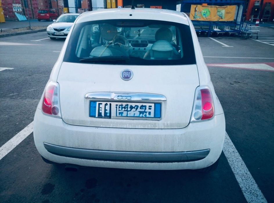 Fiat 500 baby blue