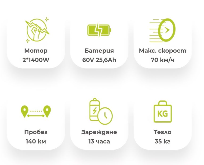 Vsett 10 + с Документи 2x1400w 60v