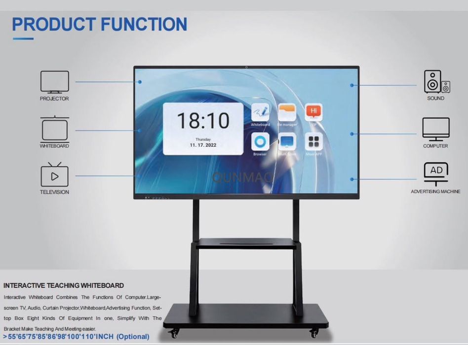 Интерактивные доски 86 качество / гарантия  - доставка  / установка !