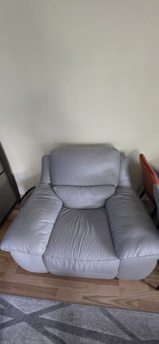 Canapea si fotoliu piele naturala