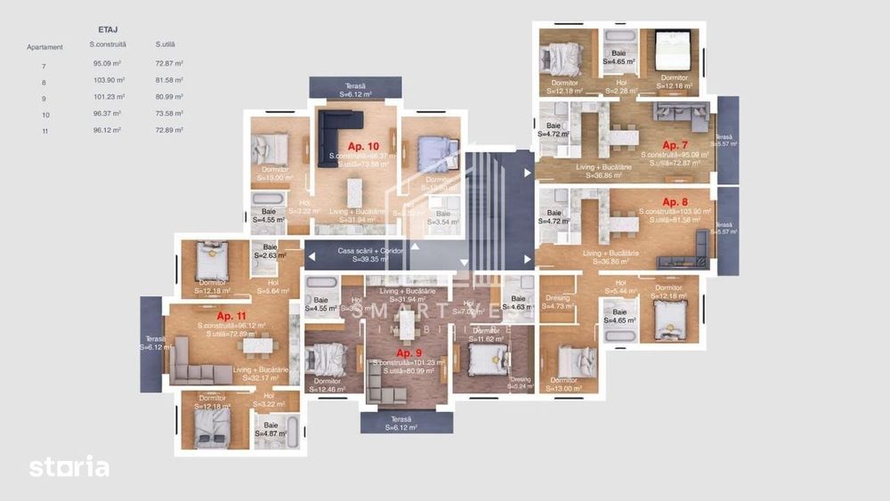 Apartament 3 camere bloc nou | Etaj 1|  Zona Titulescu