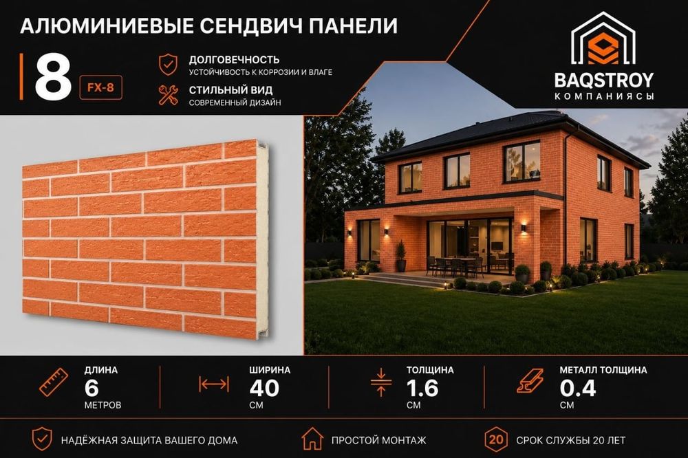 Алюмини сендвич панели, цены от 3600 за м²!!!
