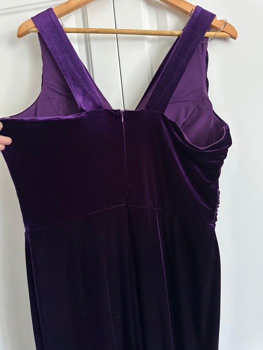 Rochie din catifea , de ocazie , lunga , eleganta , masura L / XL
