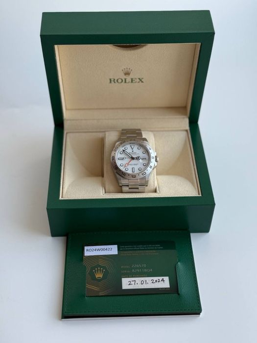 Rolex Explorer II 216570 Polar White Dial, 42 mm